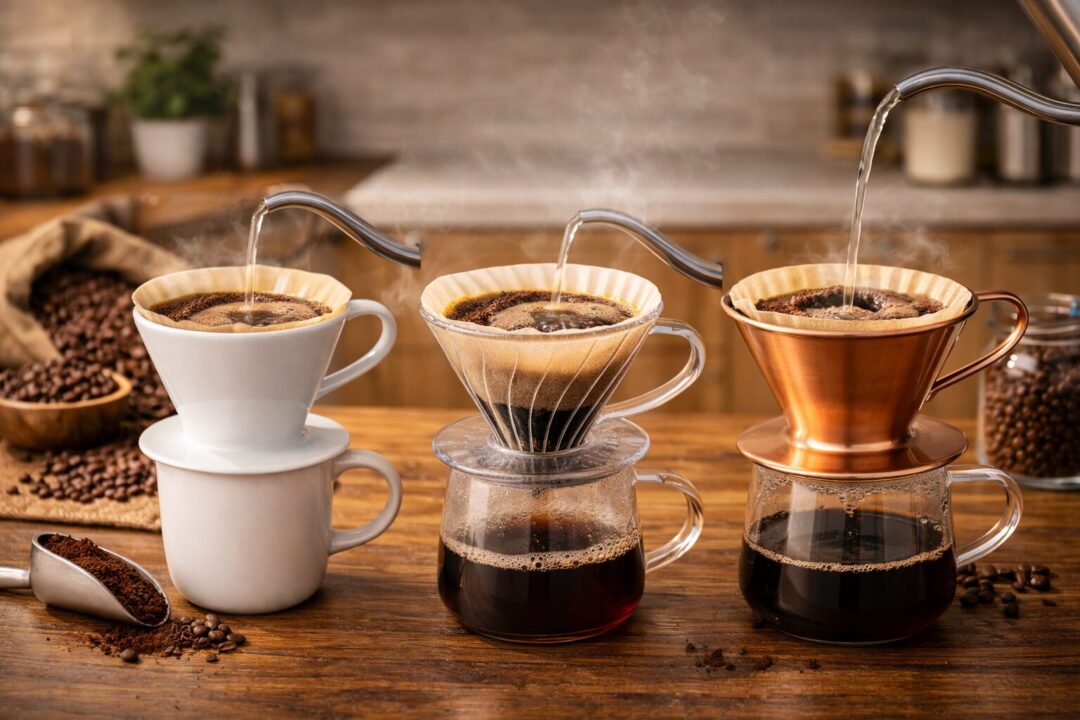ドリッパーの種類と味の違い