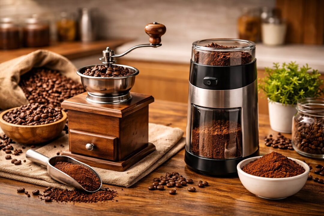 コーヒーミルの選び方｜手動・電動の違い【初心者向け】