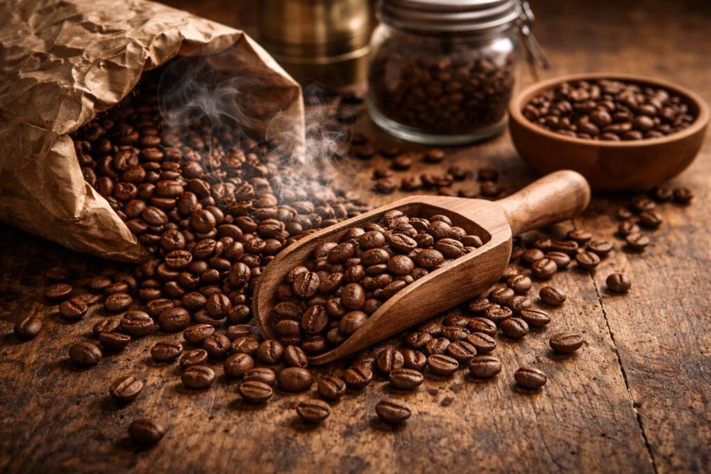 新鮮なコーヒー豆が味に与える影響