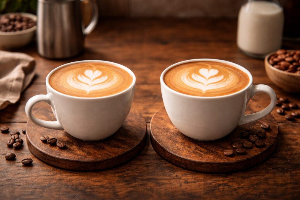 フラットホワイトとは？ラテとの違い