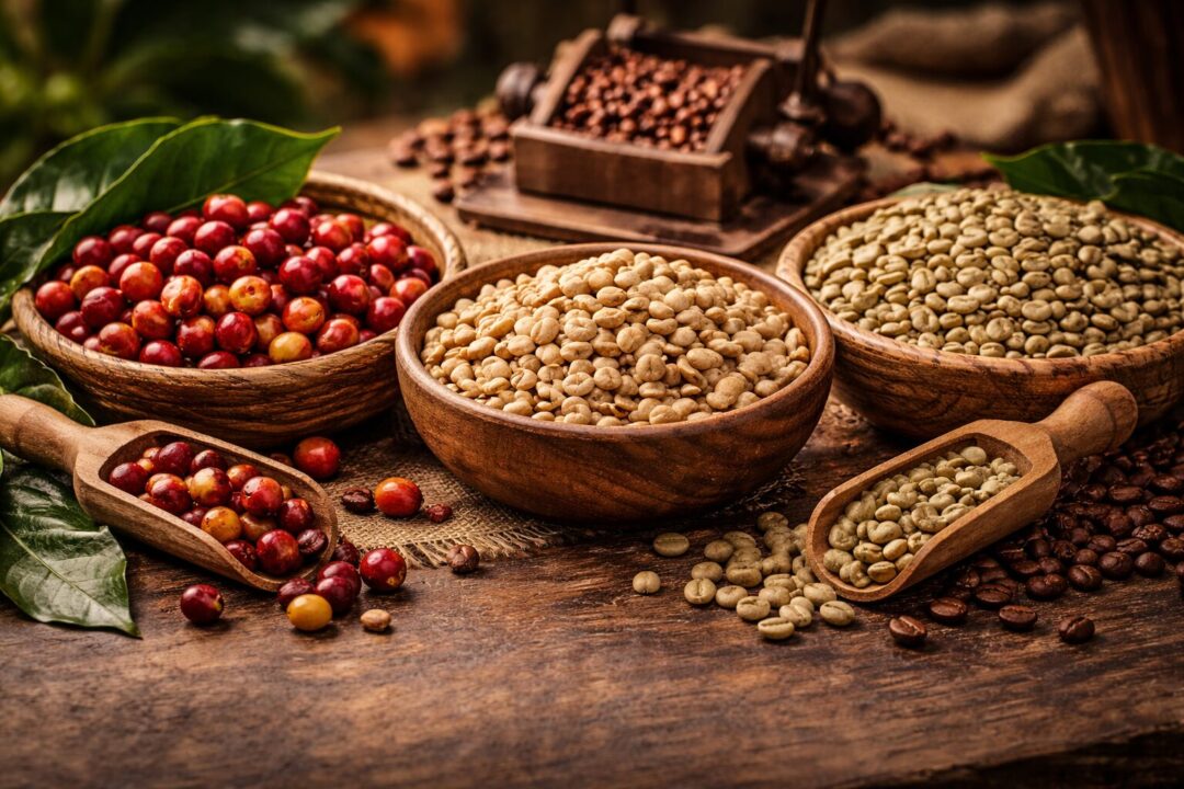 コーヒーの精製方法（水洗式・ナチュラル）による味の違い