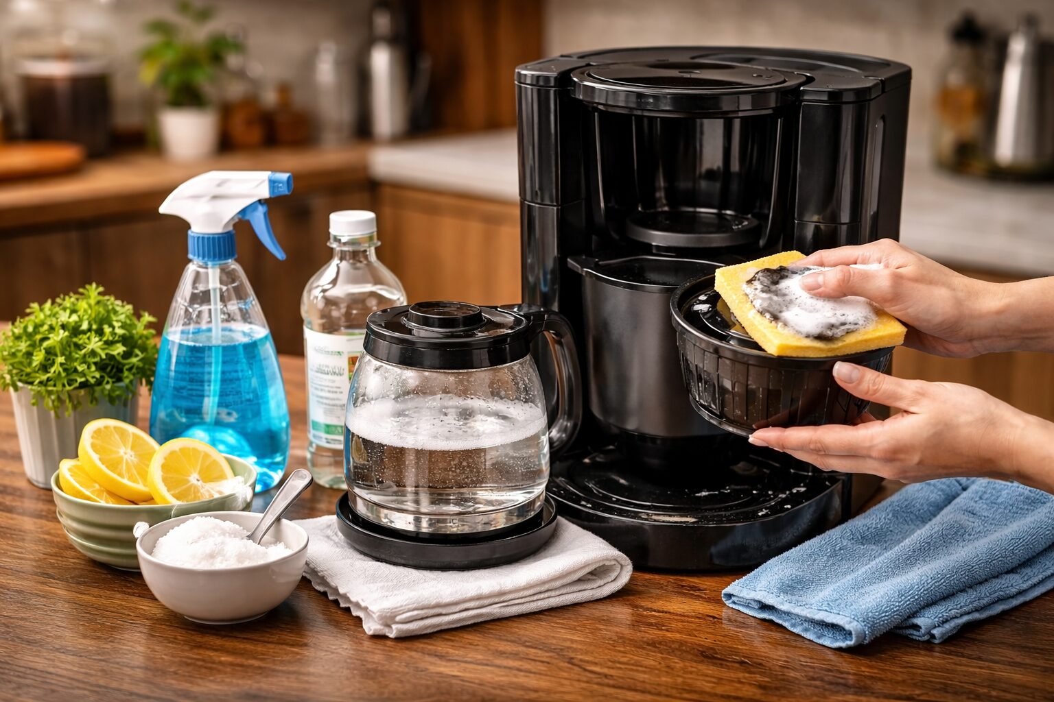 コーヒーメーカーの正しい掃除方法