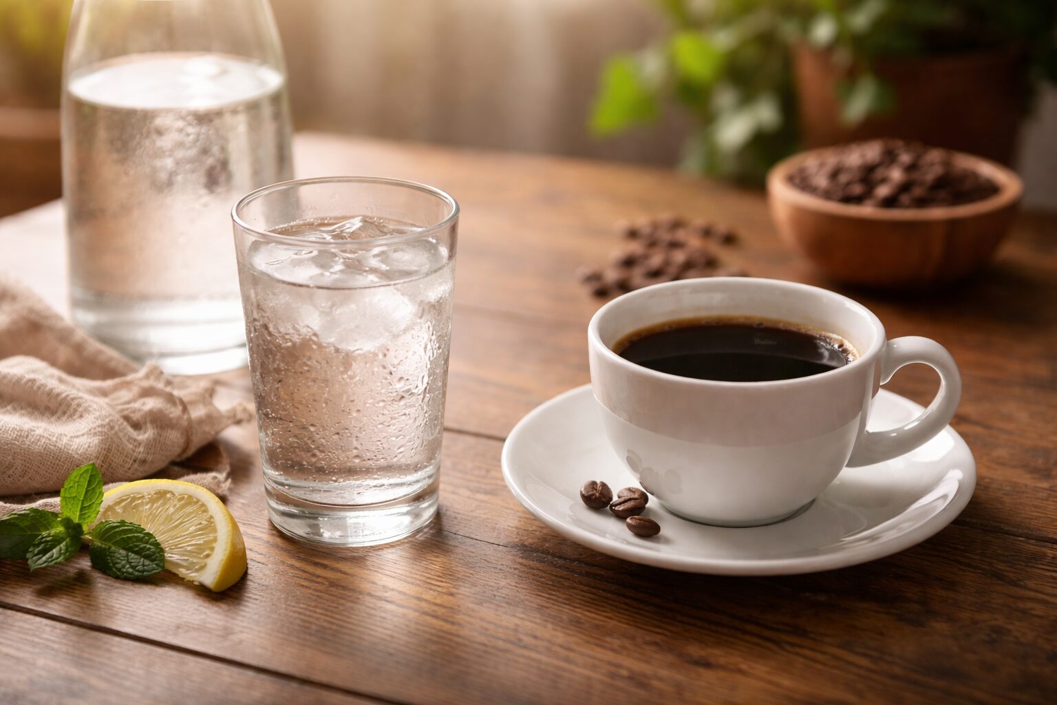 コーヒーと水分補給の関係