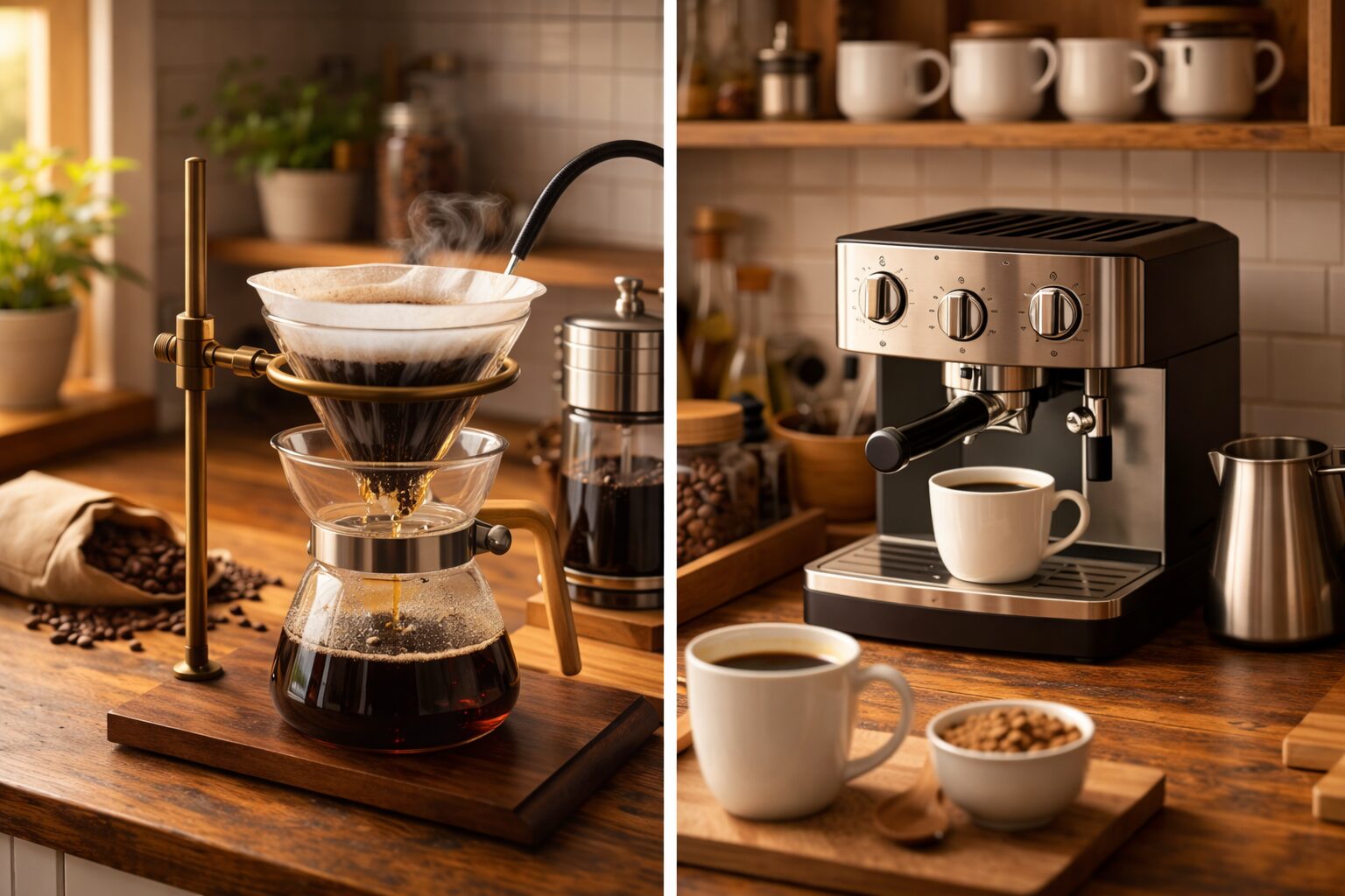 カフェの味に近づける器具はどれ？