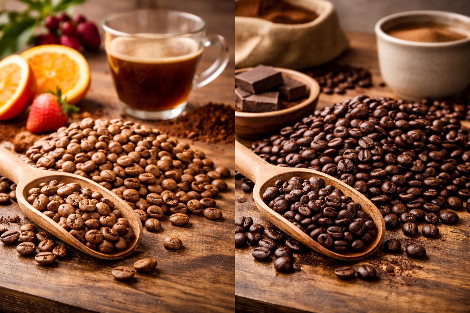 浅煎りと深煎り、どっちが美味しい？