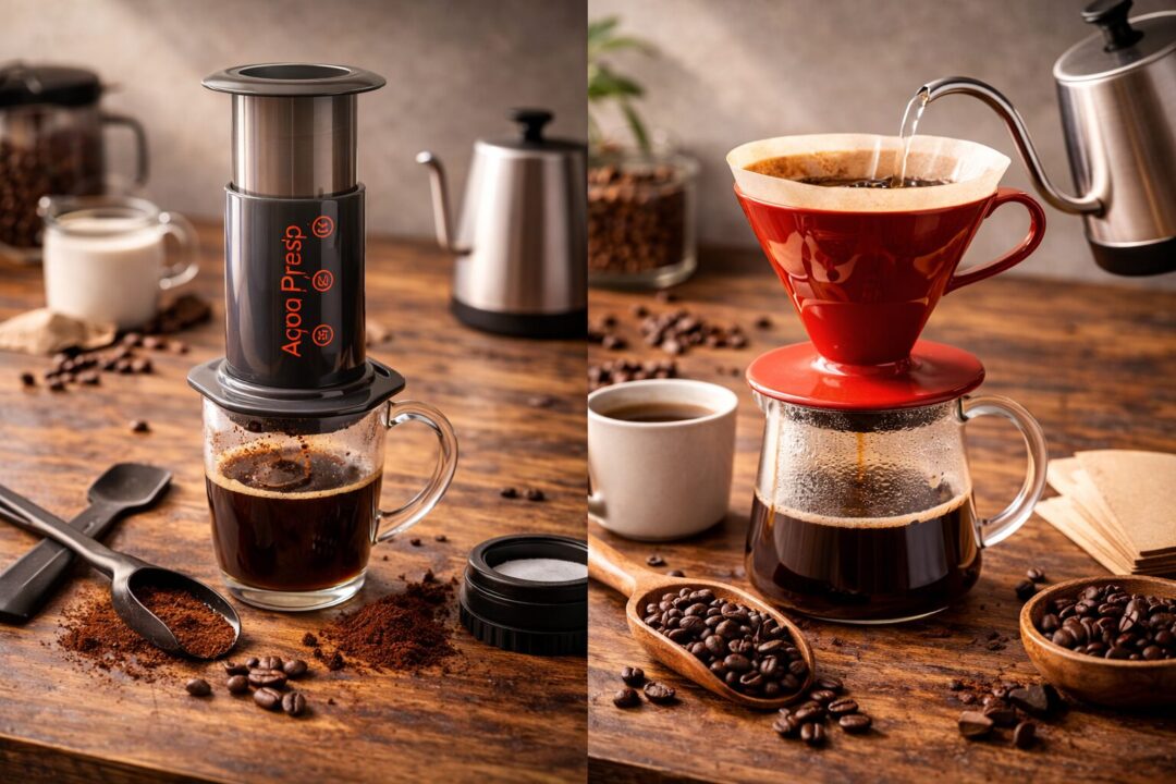 エアロプレスとV60の違い｜どっちが初心者向き？