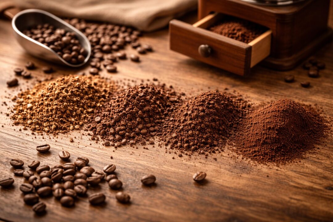 コーヒーの挽き目とは？粗さ別の味の違い