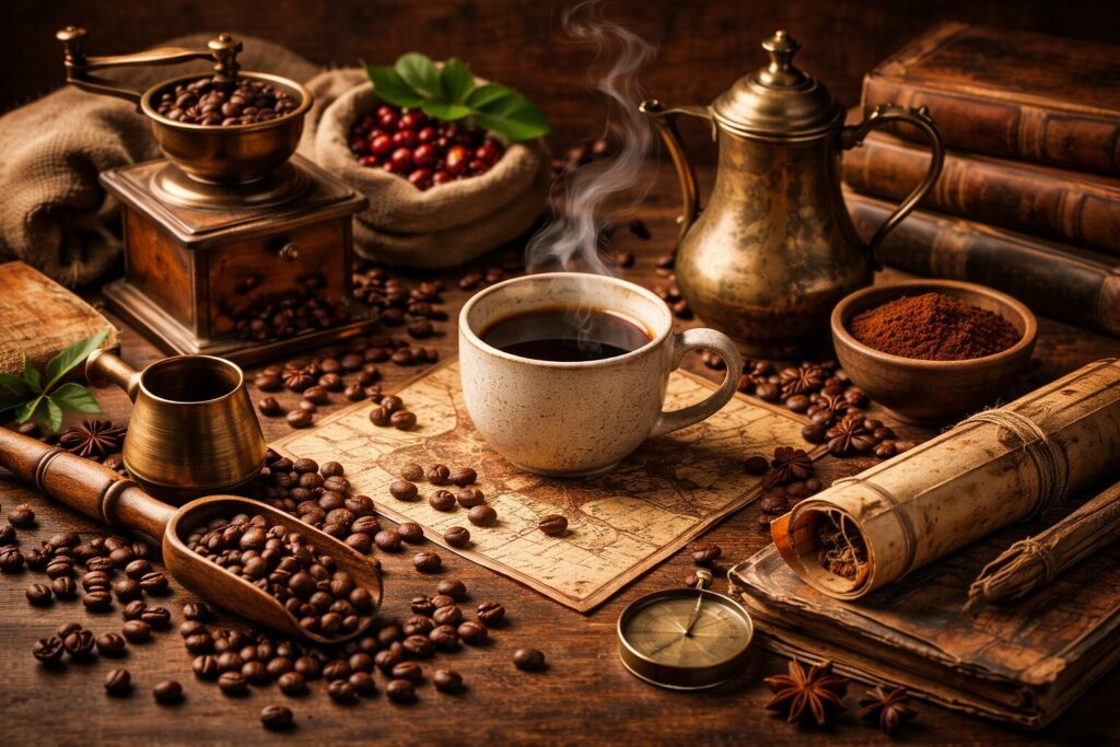 コーヒーはいつから世界に広まった?