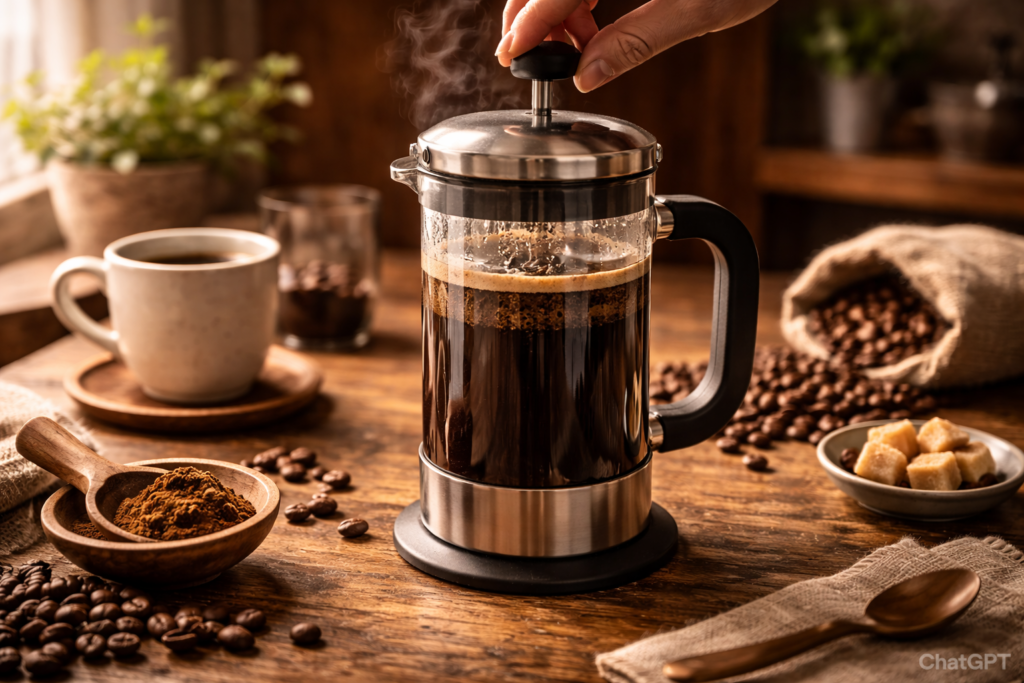 フレンチプレスの使い方と苦くならないコツ