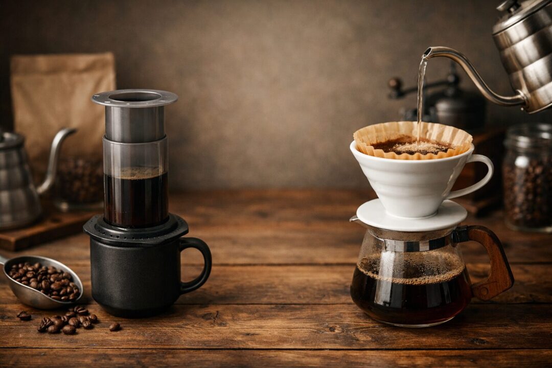 エアロプレスとV60の違い|どっちが初心者向き?