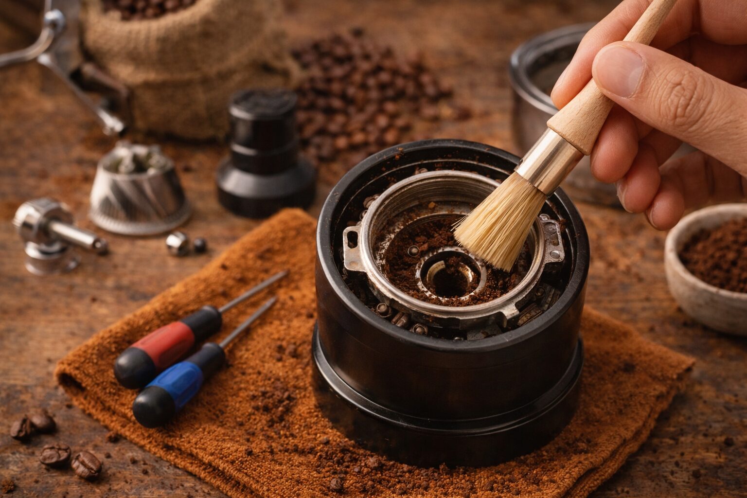 コーヒーミルのお手入れ方法